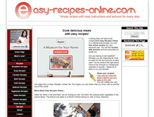 Tablet Screenshot of easy-recipes-online.com